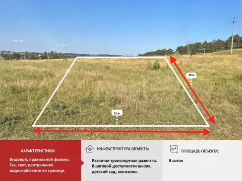 Участок в Крым, Симферопольский район, Мирновское с/пос, с. Белоглинка ...