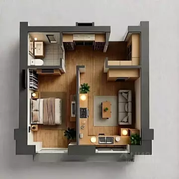 1-к кв. Омская область, Омск ул. Яковлева, 15 (46.4 м)