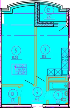 1-к кв. Оренбургская область, Оренбург Слесарный пер., 7 (41.2 м)