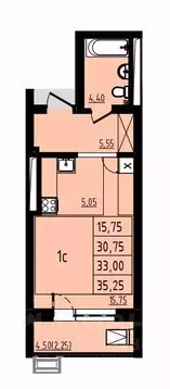 Студия Башкортостан, Уфа Затон-Восточный жилрайон, Новаленд мкр,  ...