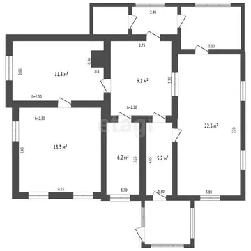Дом в Левжа, улица Ленина (45 м)