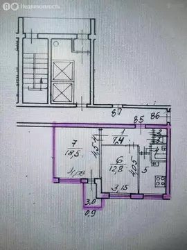 2-комнатная квартира: Санкт-Петербург, улица Академика Байкова, 5к2 ...