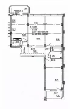 3-к кв. Курская область, Курск ул. 2-я Агрегатная, 57 (102.28 м)