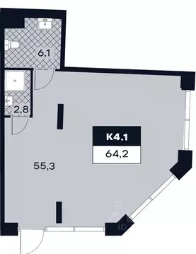 Торговая площадь в Москва Лодочная ул., 27К2 (64 м)