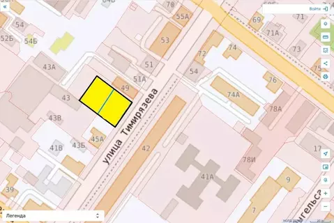 Участок в Иркутская область, Иркутск ул. Тимирязева (13.2 сот.)