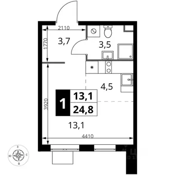 Студия Московская область, Химки Подрезково мкр, 1-й Шереметьевский ...