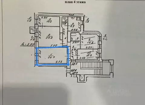 Комната Санкт-Петербург Лермонтовский просп., 50 (24.7 м)
