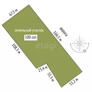 Участок в Тюменский муниципальный округ, деревня Насекина (100 м)