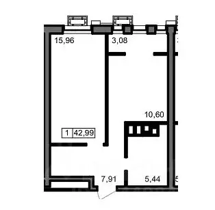 1-к кв. Волгоградская область, Волгоград ул. 8-й Воздушной Армии, 3 ...