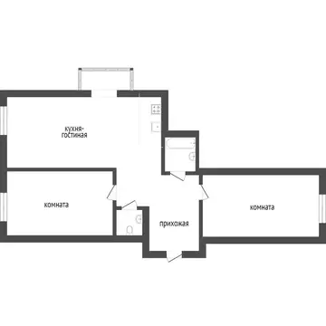 2-комнатная квартира: Улан-Удэ, 104-й микрорайон, 1/1 (49 м)