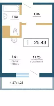 Студия Красноярский край, Красноярск ул. Светлова, 42 (26.0 м)