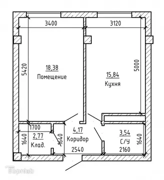 1-комнатная квартира: Нальчик, микрорайон Мей, жилой комплекс Горный ...