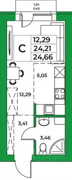 1-к кв. Башкортостан, Уфимский район, Зубовский сельсовет, с. Зубово ...