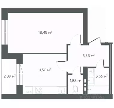 1-к кв. Самарская область, Волжский район, Петра Дубрава городское ...