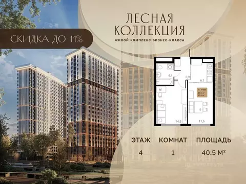 1-к кв. Московская область, Химки Лесная Коллекция жилой комплекс, к5 ...