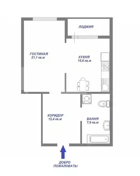 Свободной планировки кв. Свердловская область, Екатеринбург ул. ...