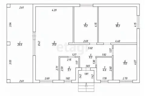 Дом в Удмуртия, Завьяловский район, д. Шудья ул. Цветочная, 11 (121 м)