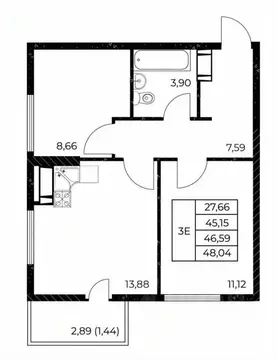 2-к кв. Ростовская область, Ростов-на-Дону Звезда Столицы 2 жилой ...
