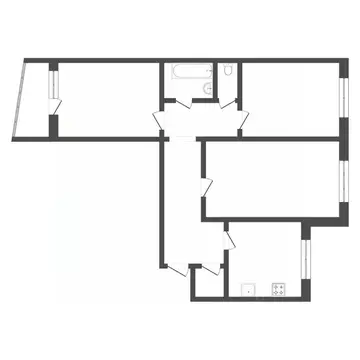 3-к кв. Тюменская область, Тюмень ул. Боровская, 7 (66.1 м)
