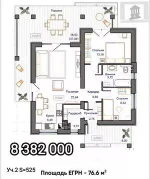 Дом в Калининградская область, Зеленоградский муниципальный округ, ...