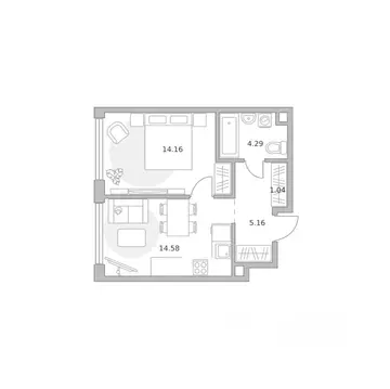 1-к кв. Москва ул. Народного Ополчения (39.23 м)