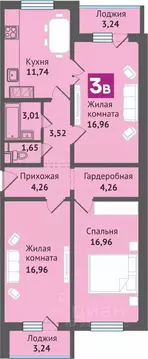 3-к кв. Марий Эл, Медведево городское поселение, Медведево пгт ул. ...