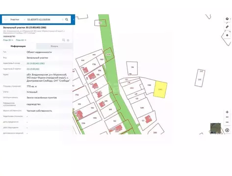 Участок в Владимирская область, Муром с. Дмитриевская Слобода, ул. ...