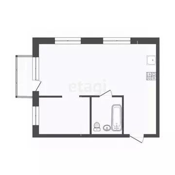 1-к кв. Тюменская область, Тюмень ул. Парада Победы, 17 (48.1 м)