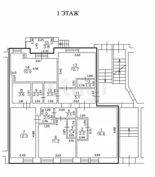 Квартира-студия: Калининград, Автомобильная улица, 10 (12.6 м)
