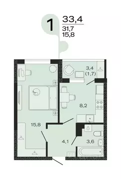 1-к кв. Краснодарский край, Новокубанск Капланово мкр, Эво жилой ...