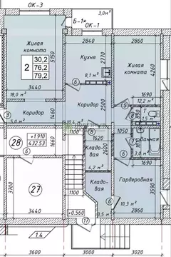 3-к кв. Иркутская область, Ангарск 7-й мкр, 15 (79.2 м)