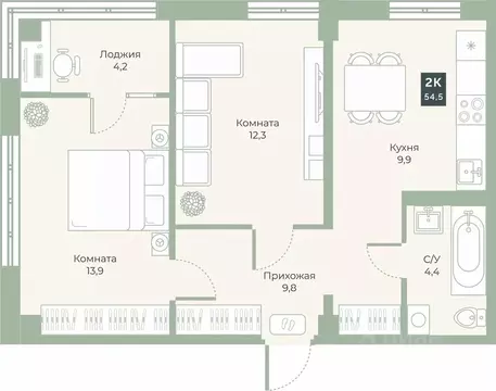 Свободной планировки кв. Курганская область, Курган Заозерный ...