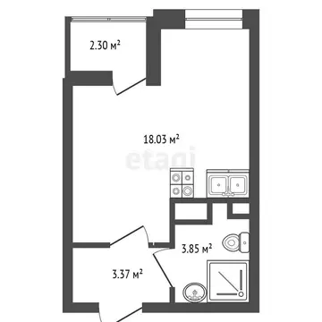 1-комнатная квартира: Санкт-Петербург, Приморский район, муниципальный ...
