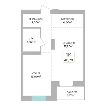 1-к кв. Алтайский край, Барнаул Пролетарская ул., 99 (48.7 м)