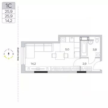 Студия Московская область, Мытищи городской округ, д. Пирогово ул. ...