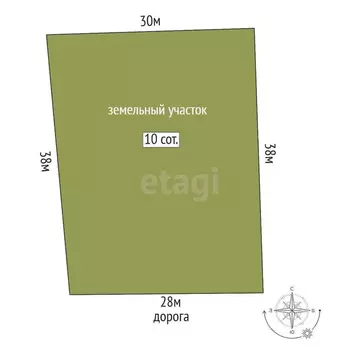 Участок в село Старая Заимка, Заречная улица (10 м)