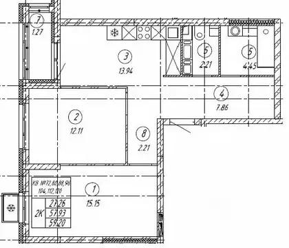 2-к кв. Самарская область, Тольятти 18А кв-л, Автограф жилой комплекс ...