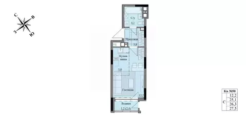 Студия Удмуртия, Ижевск Краски Леса жилой комплекс (26.3 м)