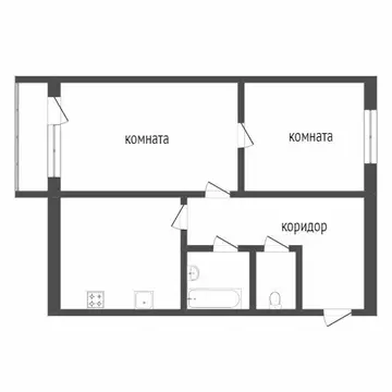 2-комнатная квартира: Златоуст, улица 40-летия Победы, 4 (44.7 м)