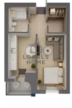 1-к кв. Рязанская область, Рязанский муниципальный округ, с. Дядьково ...