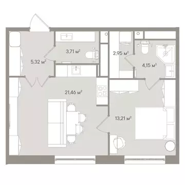 1-к кв. Москва 1-й Можайский туп., 8Ас15 (50.8 м)