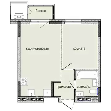 1-к кв. Удмуртия, Ижевск Культбаза жилрайон, 8-й мкр, Ежевика жилой ...