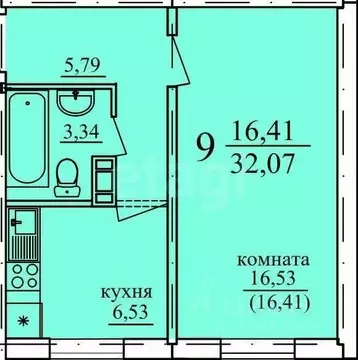 1-к кв. Курганская область, Курган Заозерный жилрайон, 8-й мкр, 5 ...