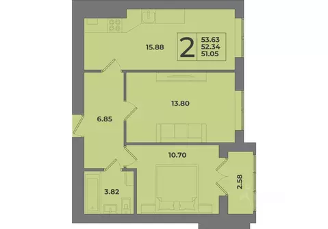2-к кв. Калининградская область, Калининград Коммунистическая ул. ...