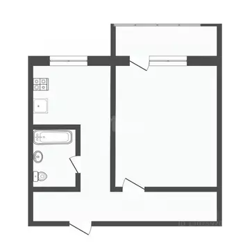 1-к кв. Ярославская область, Ярославль ул. Папанина, 25 (30.4 м)