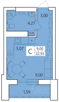 Студия Башкортостан, Уфа ул. Пожарского, 237 (22.93 м)