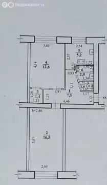 2-комнатная квартира: Чита, улица Строителей, 84 (46.2 м)