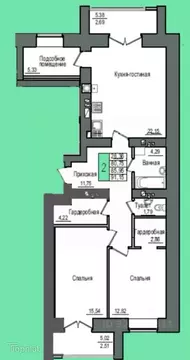 3-к кв. Марий Эл, Йошкар-Ола бул. Ураева, 6Б (96.0 м)