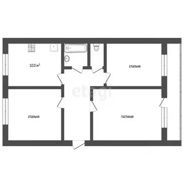 3-к кв. Тюменская область, Тюмень ул. Шишкова, 82а (61.2 м)
