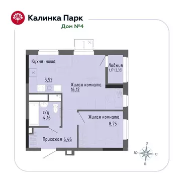 1-к кв. Удмуртия, Ижевск Восток-3 МОТ СНТ, 90 (42.2 м)